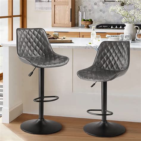 Adjustable Counter Stool Gray