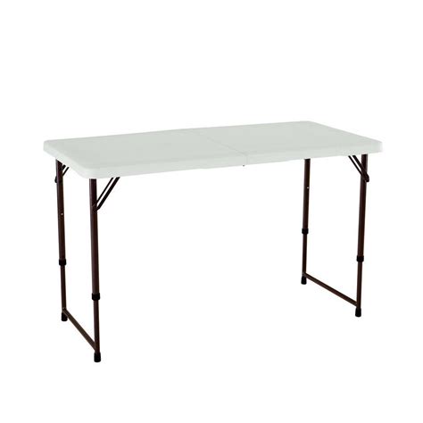 Adjustable Height Folding High Top Table