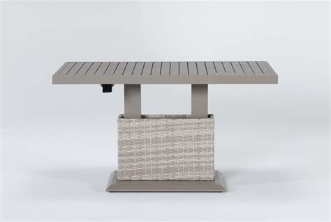 adjustable height outdoor coffee table