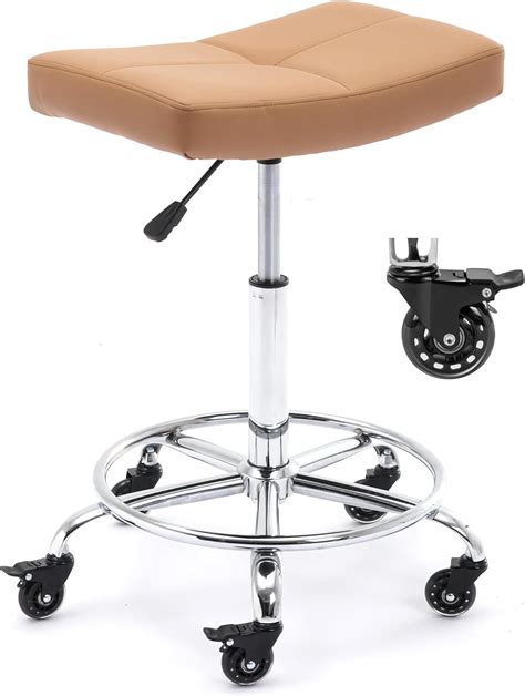 adjustable height stool with wheels