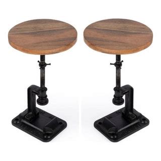Adjustable Industrial Side Tables