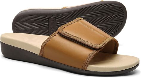 adjustable slides for wide feet