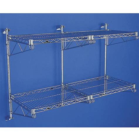 adjustable wall mounted wire shelving