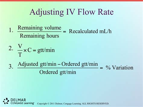 Adjusting Iv Flow Rate