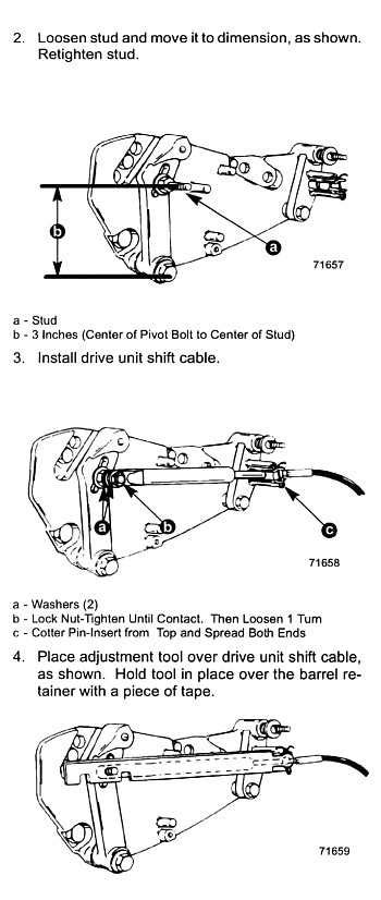 Adjusting Shift Cable Mercruiser Alpha One