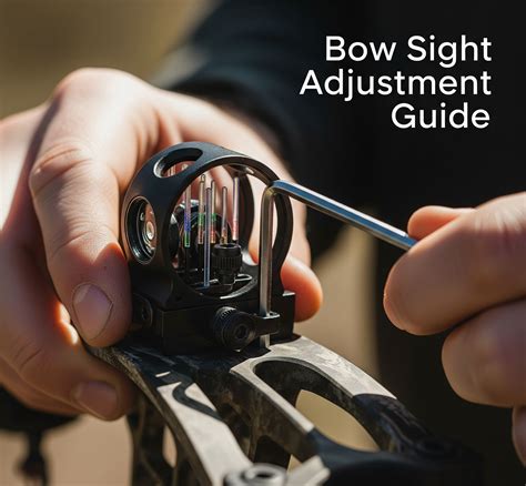 adjusting sight on bow