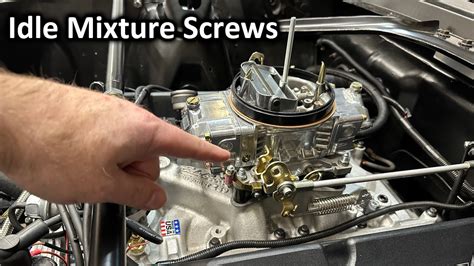 adjustment screws and settings