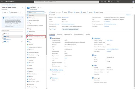 admin azure portal