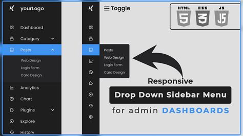 Admin Menu Codepen