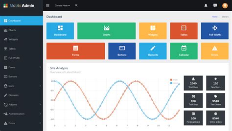 admin panel template bootstrap free