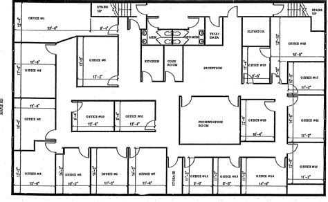 administration offices floor plan
