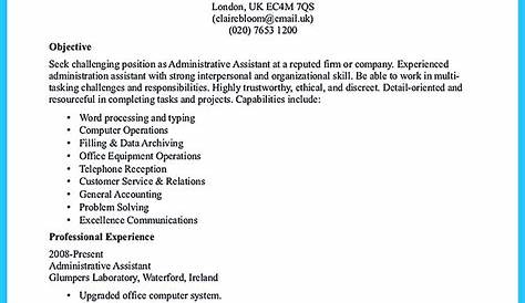 Administrative Assistant Resume Example & Writing Tips for 2022