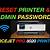 administrative password for hp printer 8020 series