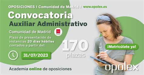 administrativo comunidad madrid 2023