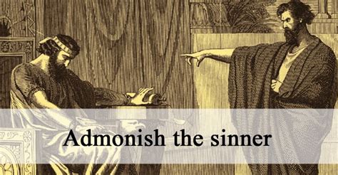 admonish the sinner meaning