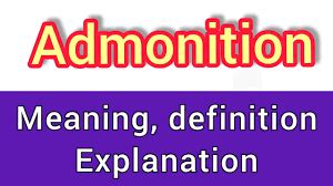 admonition meaning in the bible