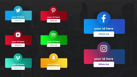 Social Media Lower Thirds Premiere Pro Template 12554331