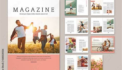 Two-Column Magazine Layout. Buy this stock template and explore similar