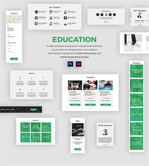 Download the Free Hospital Website Template for Adobe XD Freebiefy