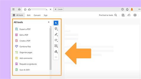 Adobe Reader Editing Tools
