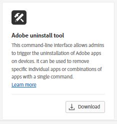 adobe uninstall tool download