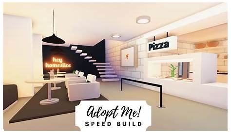 Adopt Me Pizza House Cafe Speed Build Tutorial | Modern Cafe Build