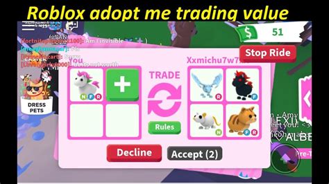 adopt me trading value
