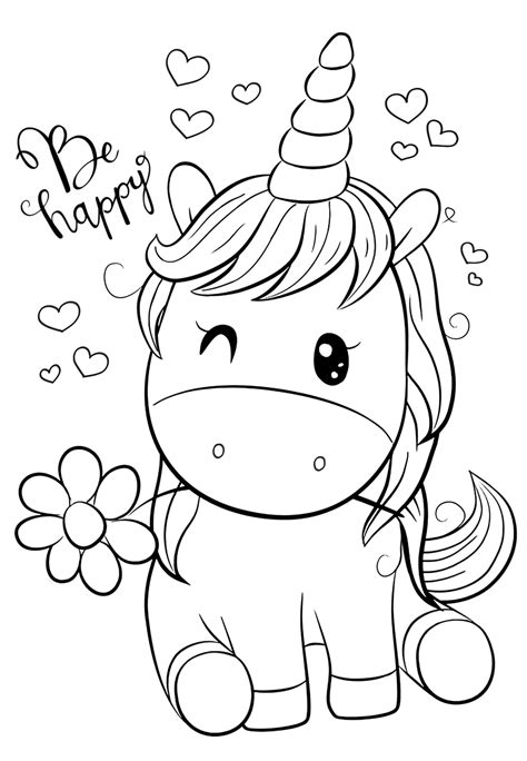 Adorable Unicorn Coloring Pages: A Magical World Of Creativity