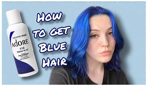 Adore Indigo Blue Hair Dye Review [box1] Semi Permanent Color (4 Oz) 112