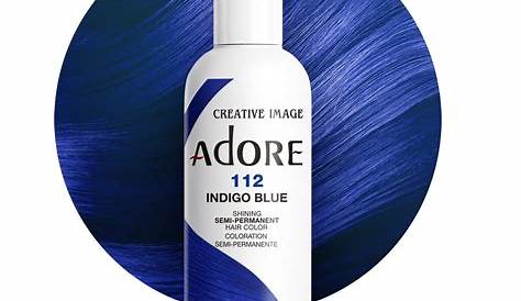 Adore Indigo Blue Hair Dye Semi Permanent Color 112 4oz