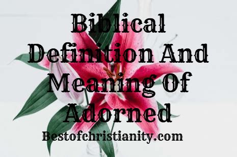 adorn meaning bible