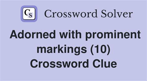 adorned crossword clue