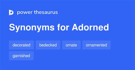 adorned synonym for arrayed