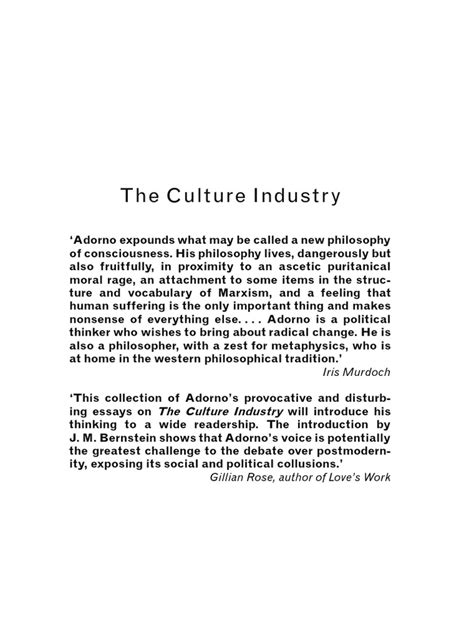 adorno culture industry pdf