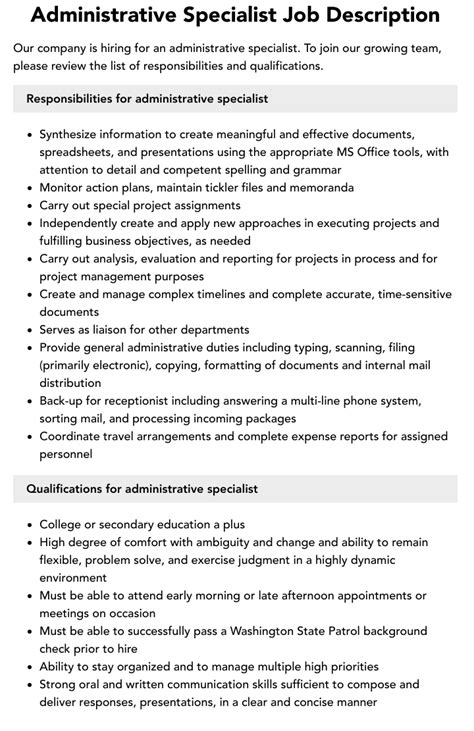 adrc specialist job description