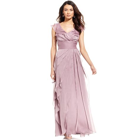 adrianna papell long dresses sale