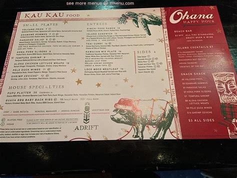 adrift denver menu