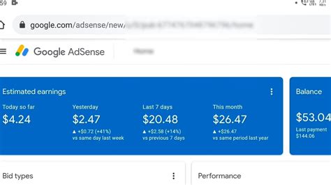 Adsense Earnings YouTube