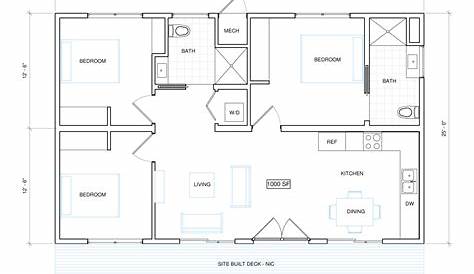 Adu Floor Plans 1000 Sq Ft 600 SQ FT Secondary Dwelling Unit Adu