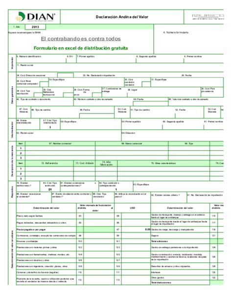 aduana republica dominicana formulario