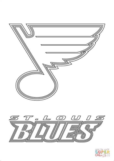 adult coloring pages stl blues