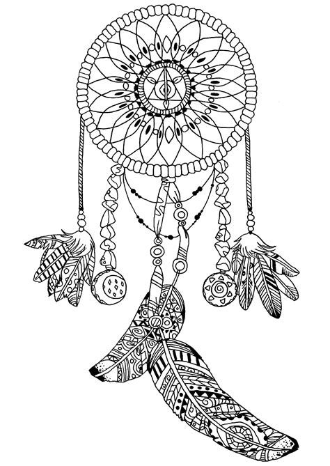 Adult Dream Catcher Coloring Pages