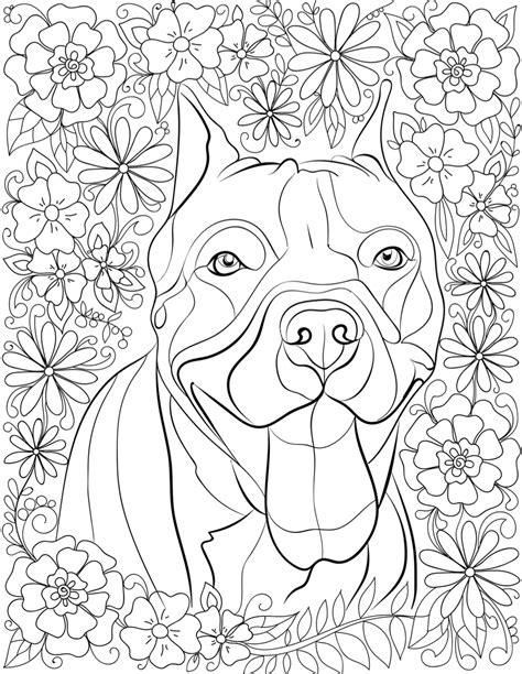 adult coloring pages free printables dogs