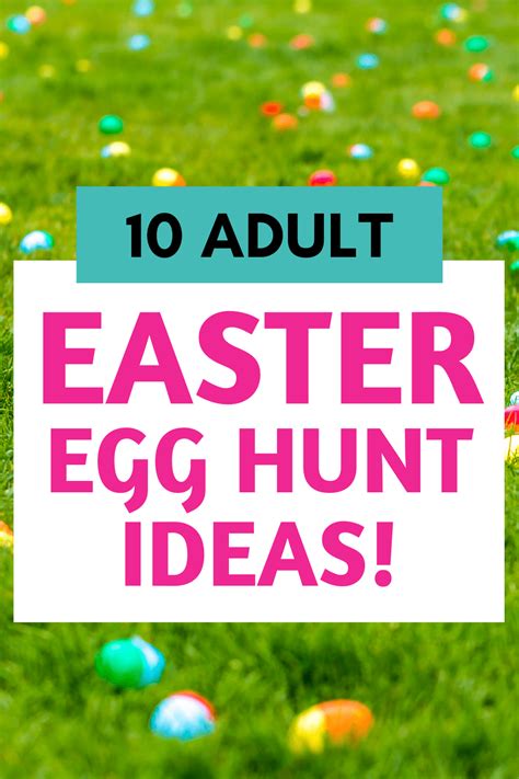 adult easter egg hunt ideas