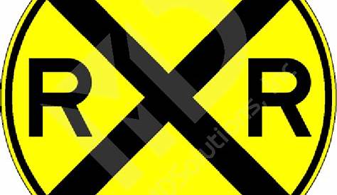 RailCrossing Advance Warning Traffic Sign