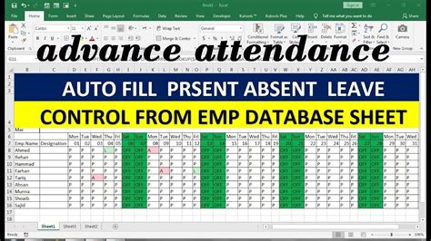 Daily Attendance Sheet Template in Excel XLS Microsoft Excel Templates