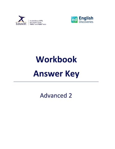 advanced 2 workbook answers