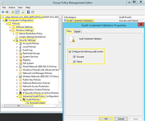 advanced audit configuration group policy