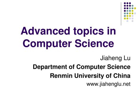 advanced computer science topics