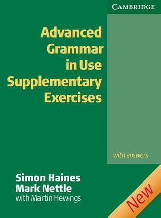 advanced grammar in use supplementary exercises with answers